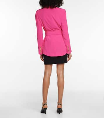 Double-breasted belted blazer | Balmain