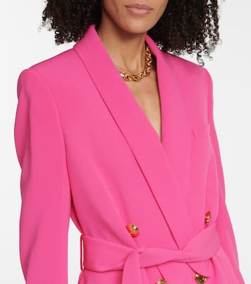 Double-breasted belted blazer | Balmain