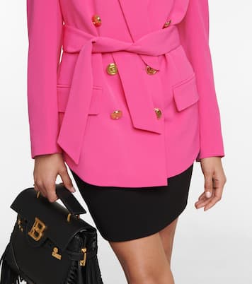 Double-breasted belted blazer | Balmain