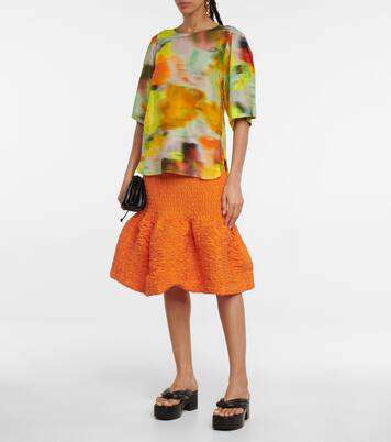 Printed satin top | Dries Van Noten