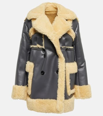 Faux shearling-trimmed jacket | Sacai