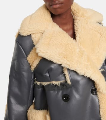 Faux shearling-trimmed jacket | Sacai