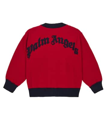 Cardigan aus Schurwolle | Palm Angels Kids