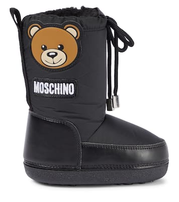 Faux shearling-lined snow boots | Moschino Kids