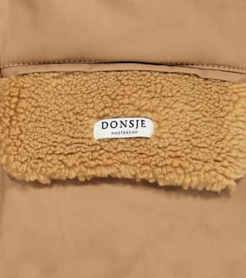 Wander shearling-trimmed puffer jacket | Donsje
