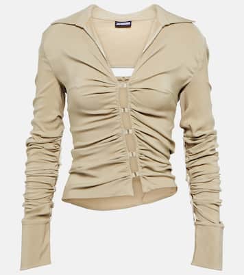 Camisa La Chemise Soffio fruncida | Jacquemus