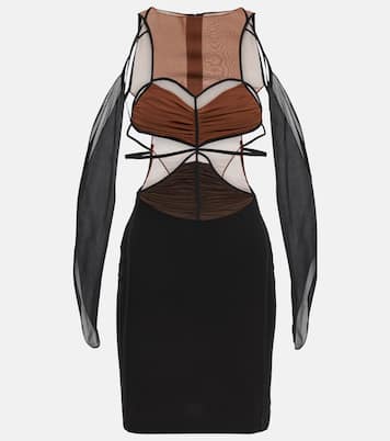 Cutout crêpe minidress | Nensi Dojaka