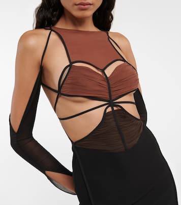 Cutout crêpe minidress | Nensi Dojaka
