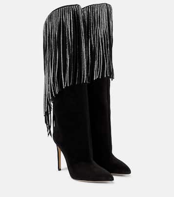 Botas altas de ante con flecos | Paris Texas