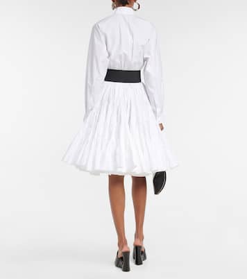 Belted cotton poplin shirt | Alaïa