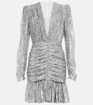 Libby embellished ruched minidress | Costarellos
