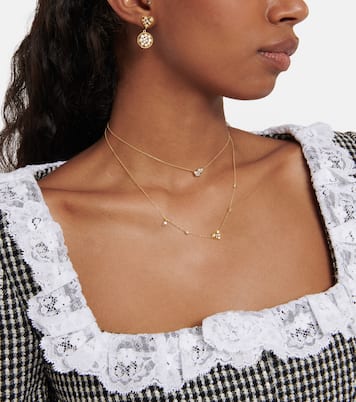 Boucles d'oreilles Margot Heart en or 18 ct et diamants | Jade Trau