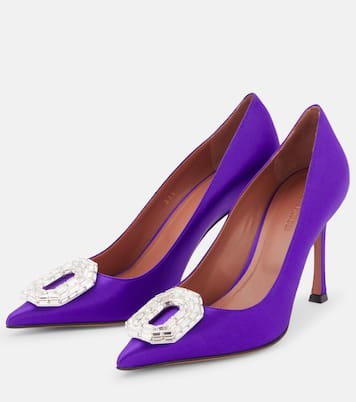 Pumps Camelia in raso | Amina Muaddi