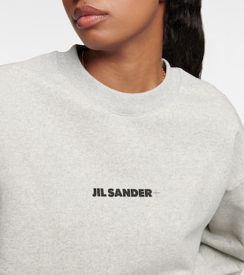 Felpa in cotone con logo | Jil Sander