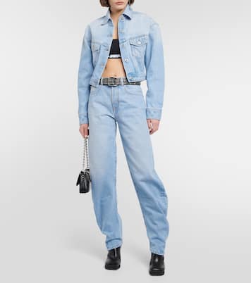 Toybox cropped denim jacket | Off-White