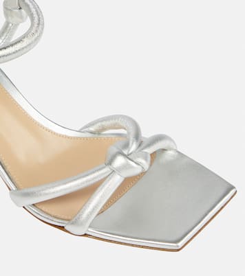 Sandali in pelle metallizzata | Gianvito Rossi