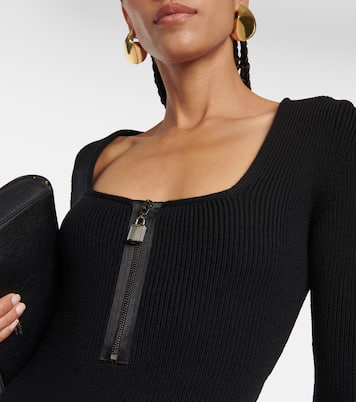 Ribbed-knit wool midi dress | Tom Ford