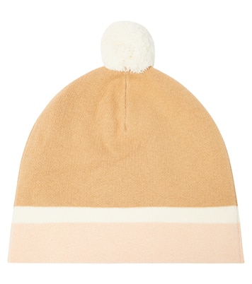 Berretto in cotone e lana con logo | Chloé Kids
