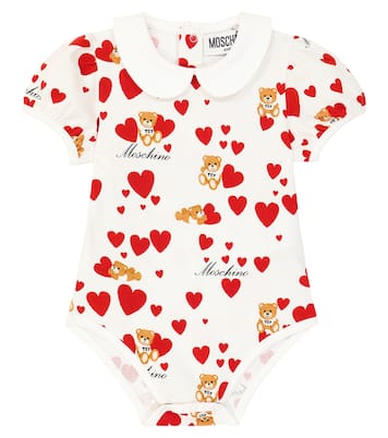 Bebé - set de 2 monos Teddy Bear en jersey de algodón | Moschino Kids