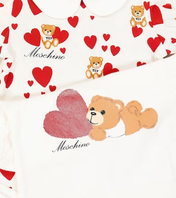 Bebé - set de 2 monos Teddy Bear en jersey de algodón | Moschino Kids