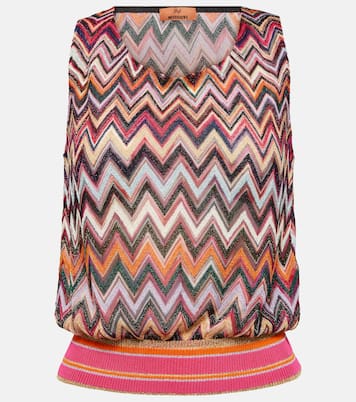 Zig-zag lamé top | Missoni
