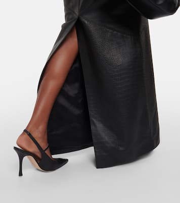 Maxirock aus Leder | Alessandra Rich
