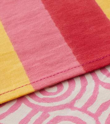 Camelia Magenta Large cotton tablecloth | Lisa Corti