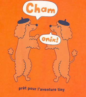Baby Chamonix Poodles cotton playsuit | Tinycottons