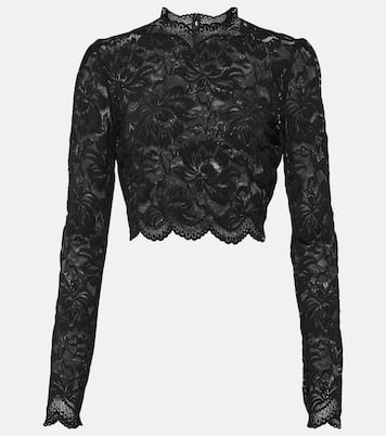 Top en dentelle à fleurs | Rabanne