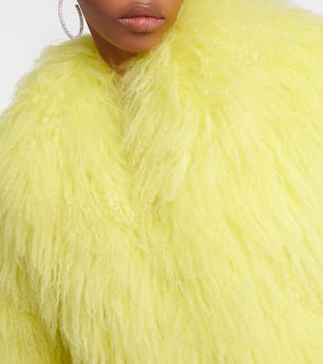 Faux fur cropped coat | The Attico