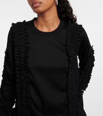 Vestido midi de algodón fruncido | Noir Kei Ninomiya