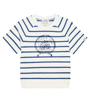 Camiseta de jersey de algodón estampada | Scotch & Soda Kids