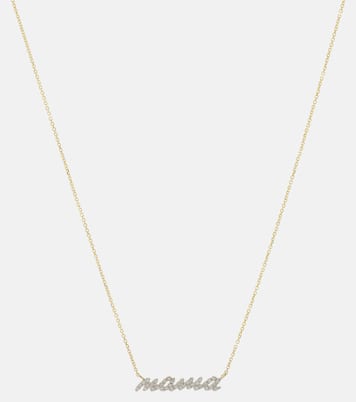 Collier Hey Mama en or 10 ct et diamants | Stone and Strand