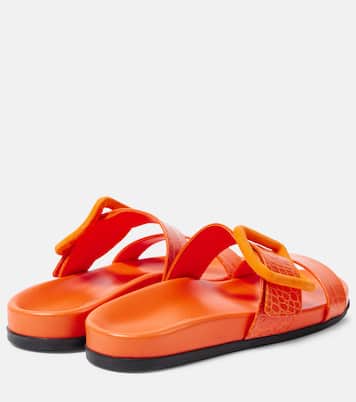 Mayfu leather slides | Manolo Blahnik