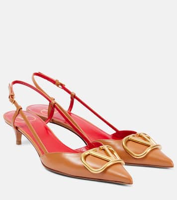 Escarpins VLogo Signature 40 en cuir | Valentino Garavani