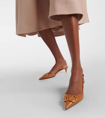 Escarpins VLogo Signature 40 en cuir | Valentino Garavani