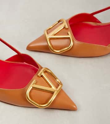Escarpins VLogo Signature 40 en cuir | Valentino Garavani