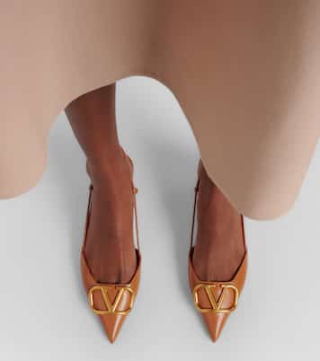 Escarpins VLogo Signature 40 en cuir | Valentino Garavani