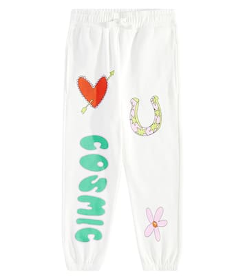 Pantaloni sportivi in cotone con stampa | Stella McCartney Kids