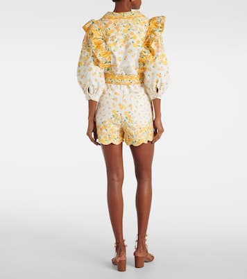 Combi-short en coton à fleurs | Farm Rio