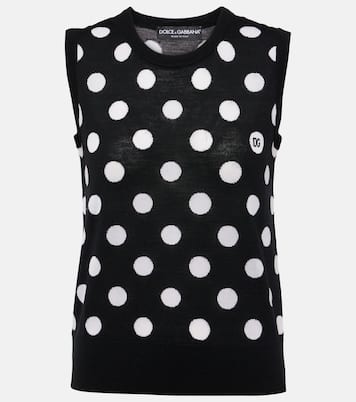 Top de lana y seda con lunares | Dolce&Gabbana
