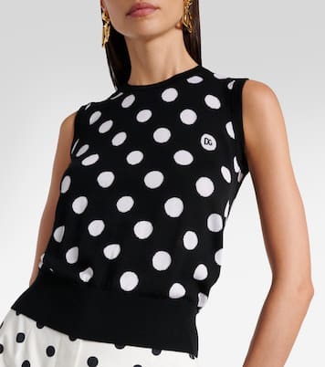 Top de lana y seda con lunares | Dolce&Gabbana
