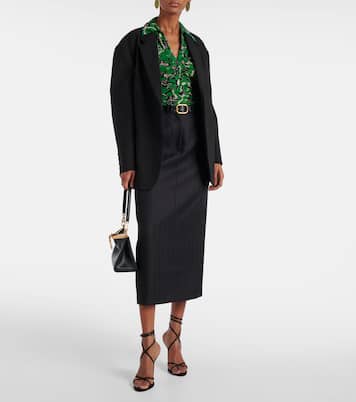 Giorgi printed mesh bodysuit | Diane von Furstenberg