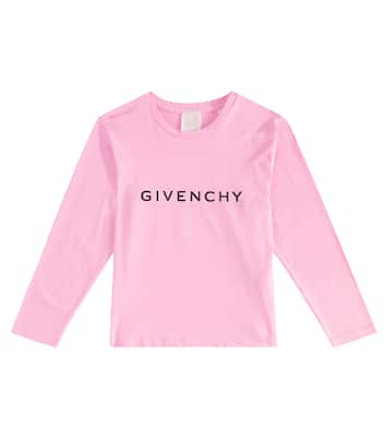 Top in jersey di cotone con logo | Givenchy Kids