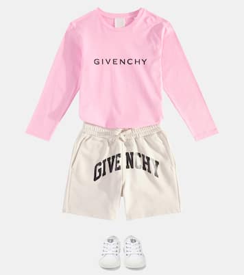 Top in jersey di cotone con logo | Givenchy Kids