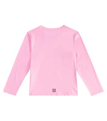 Top in jersey di cotone con logo | Givenchy Kids