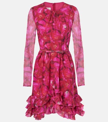 Rose Mania silk georgette minidress | Giambattista Valli