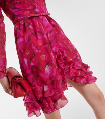 Rose Mania silk georgette minidress | Giambattista Valli