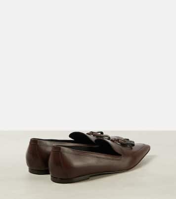 Mocassini in pelle con monili | Brunello Cucinelli