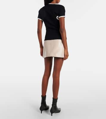 T-shirt asymétrique en coton | Courrèges